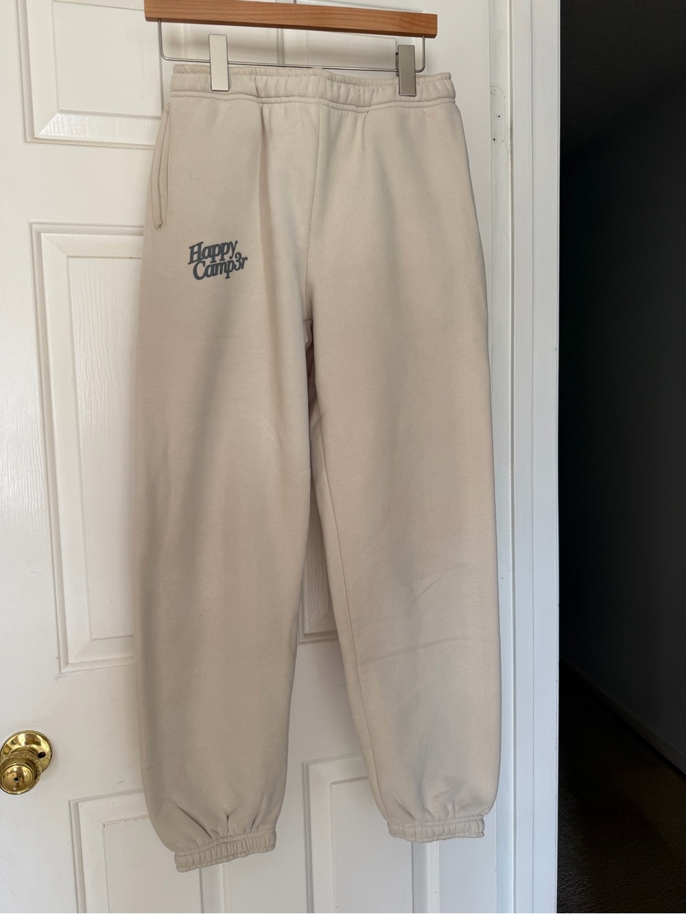 WoMen's Cream Fleece Jogger Pants